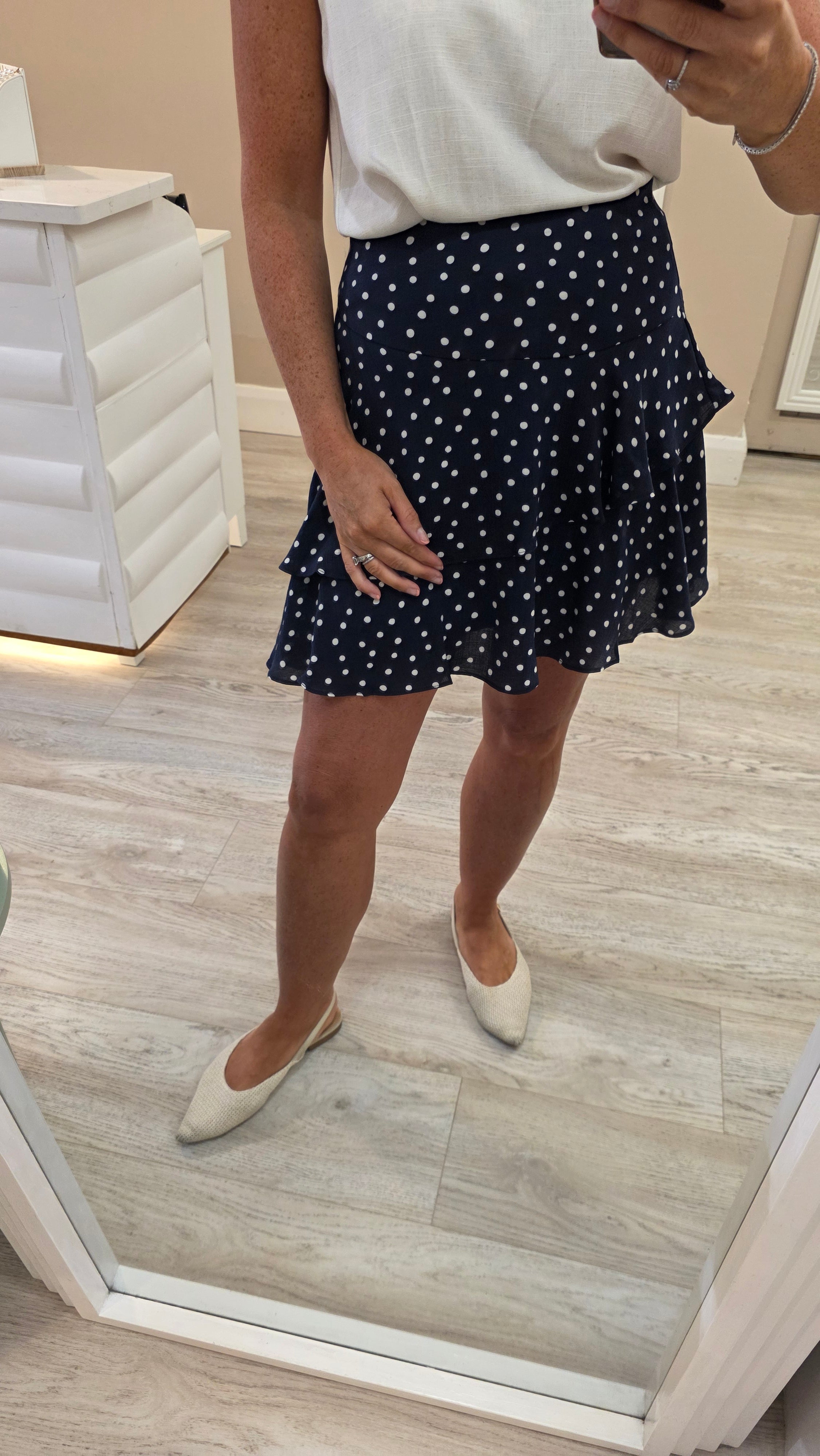Arianna Polka Dot Skirt
