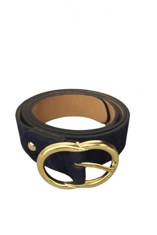 Lorna Dark Blue Leather Belt