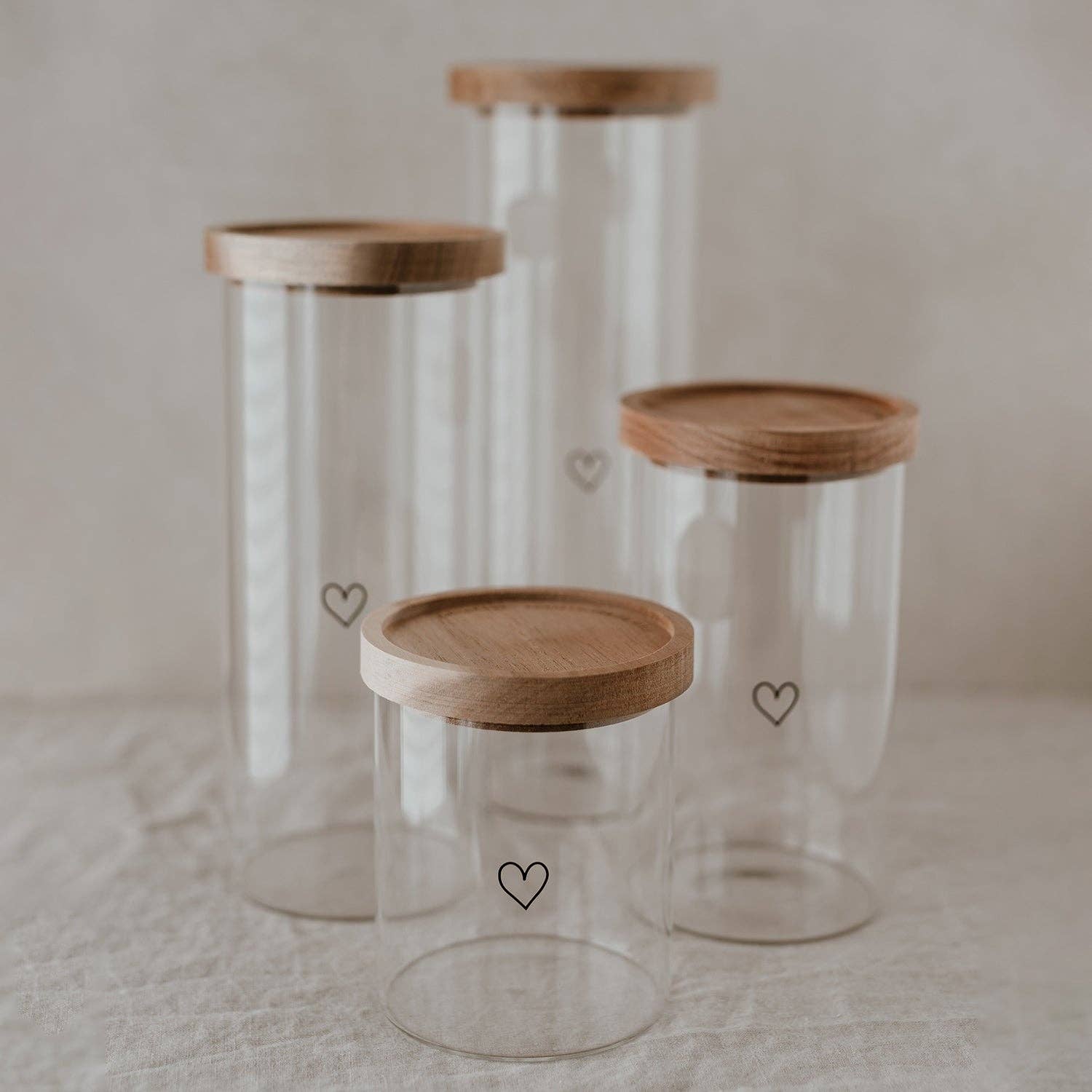 Black Heart Storage Jar