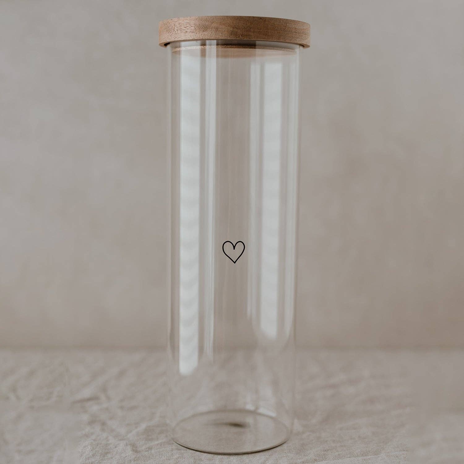 Black Heart Storage Jar