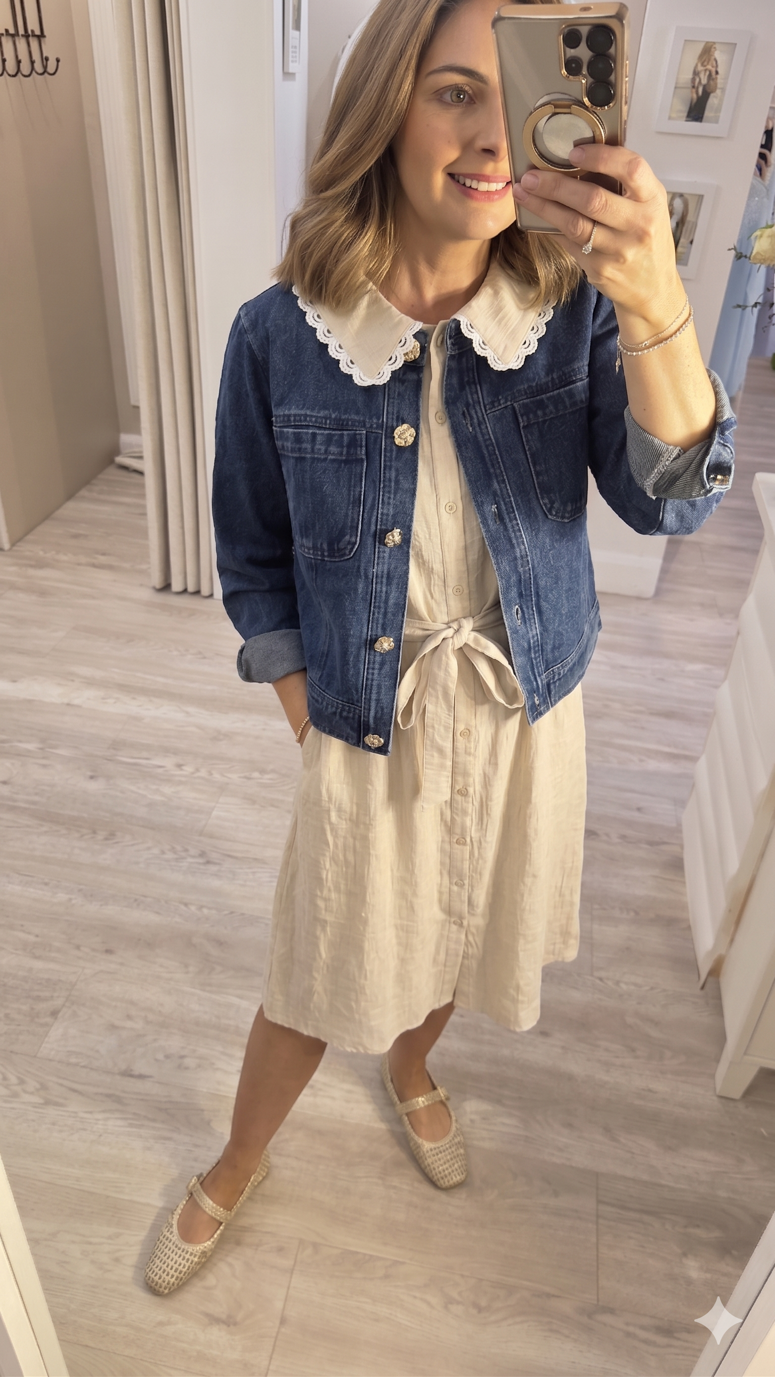 Clara Beige Dress