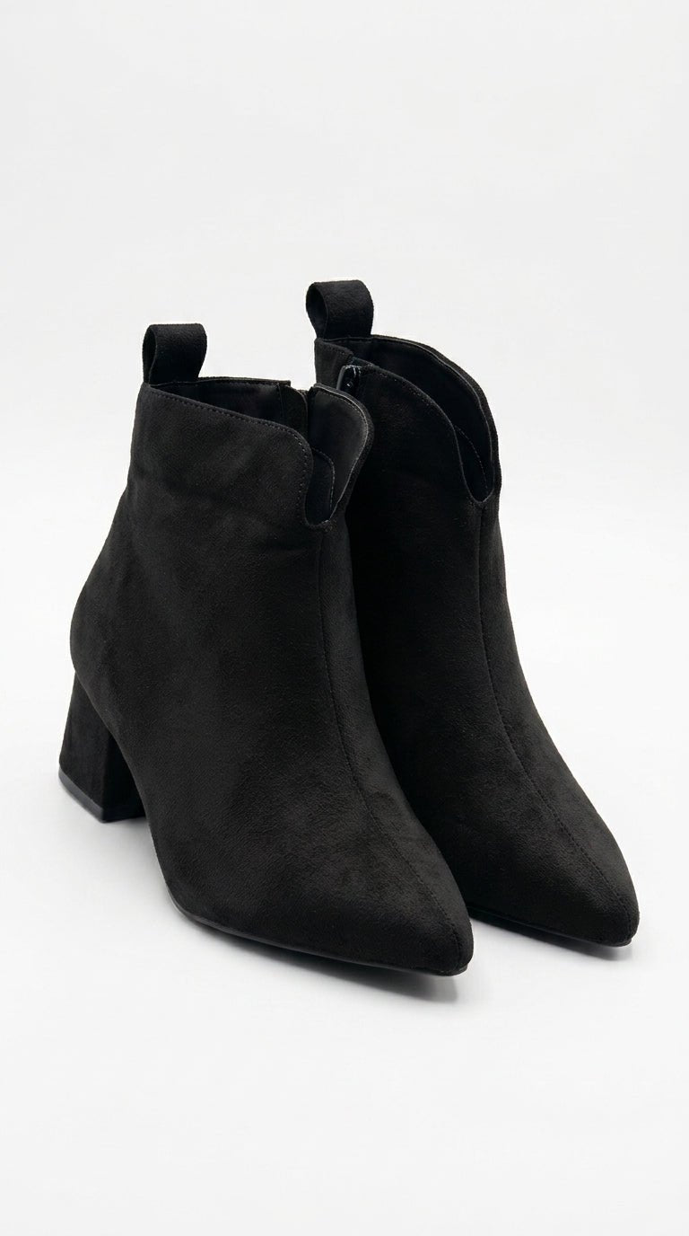 Caitlin Black Ankle Boots - Lily's Boutique