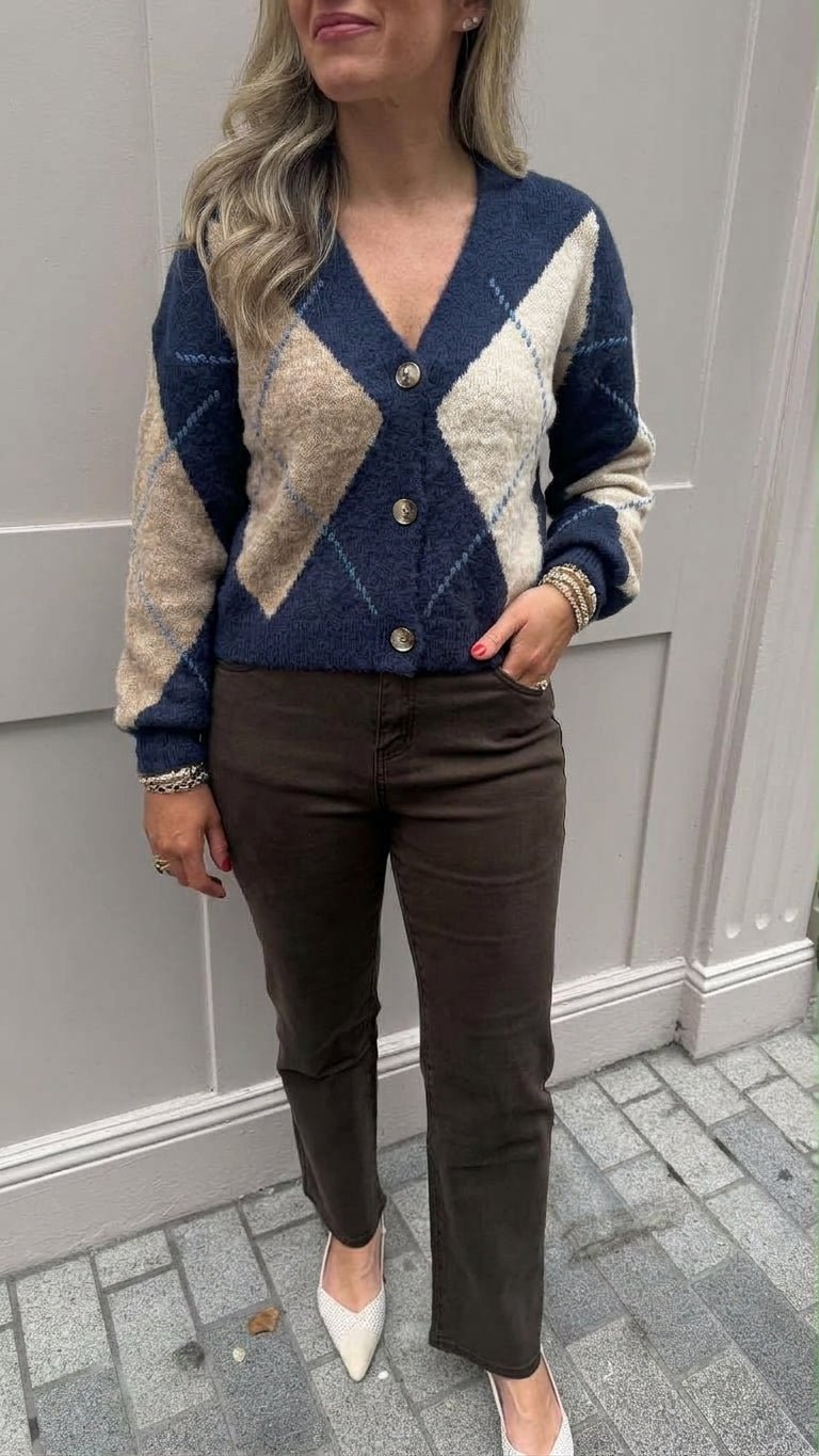 Andrea Navy Cardi - Lily's Boutique