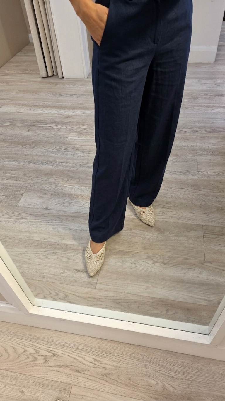 Celine Navy Trousers