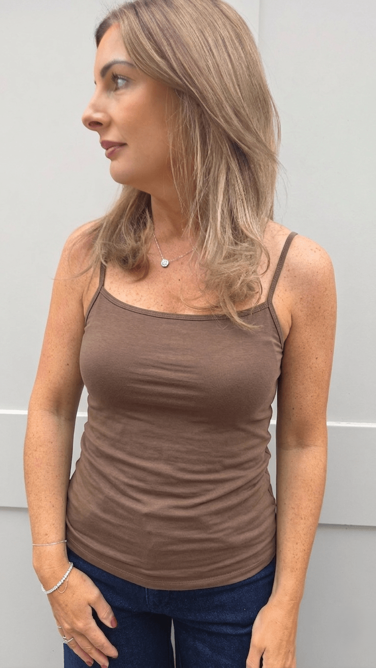Mia Taupe Cami - Lily's Boutique