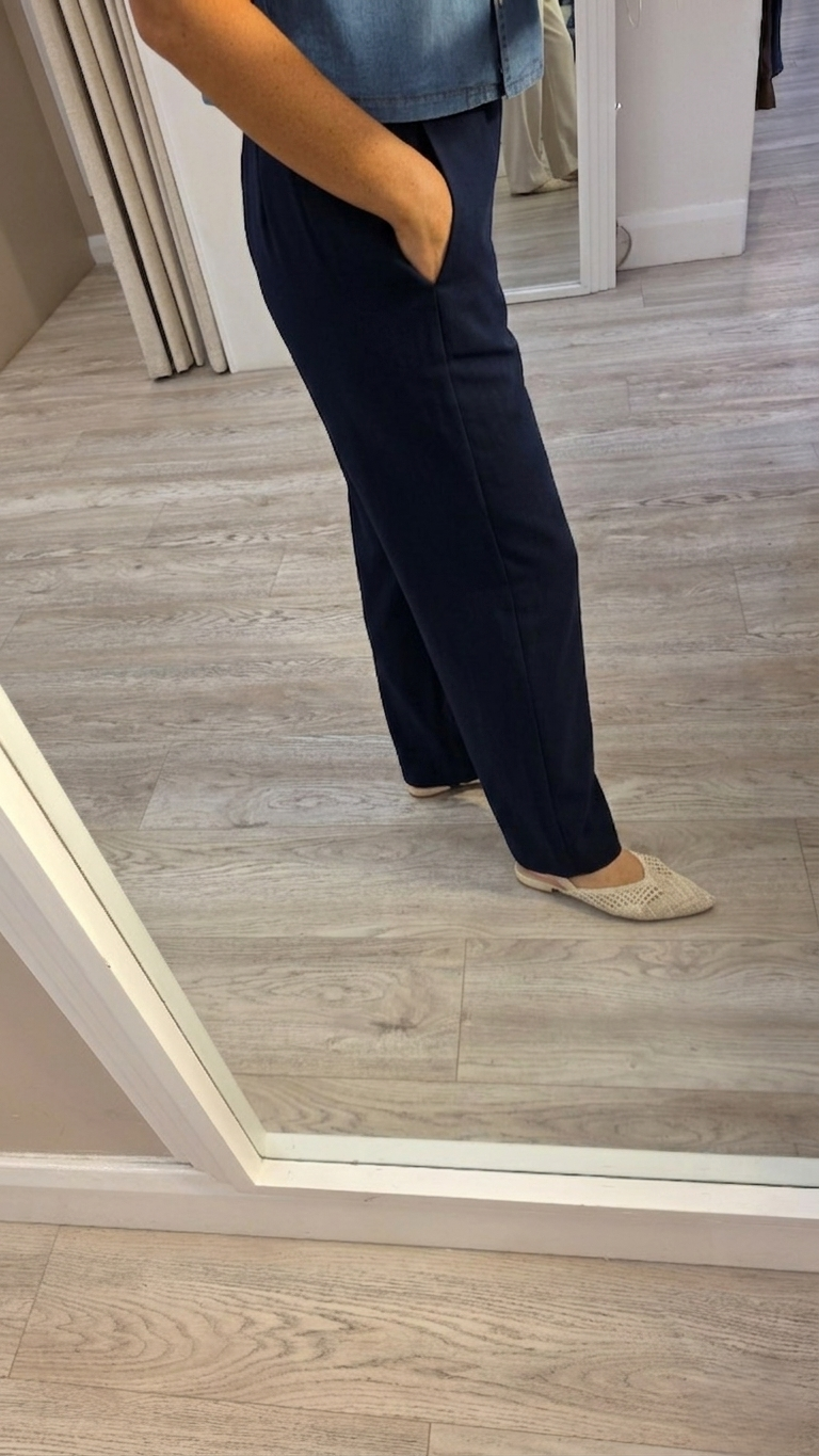 Celine Navy Trousers