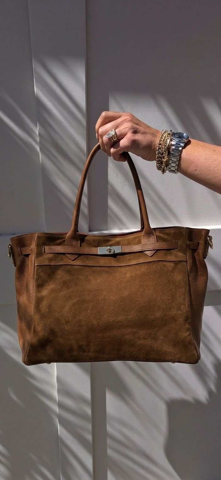 Jennifer Tan Suede Bag