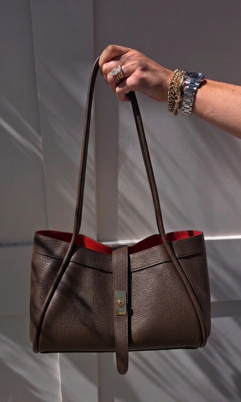Nina Chocolate Brown Bag