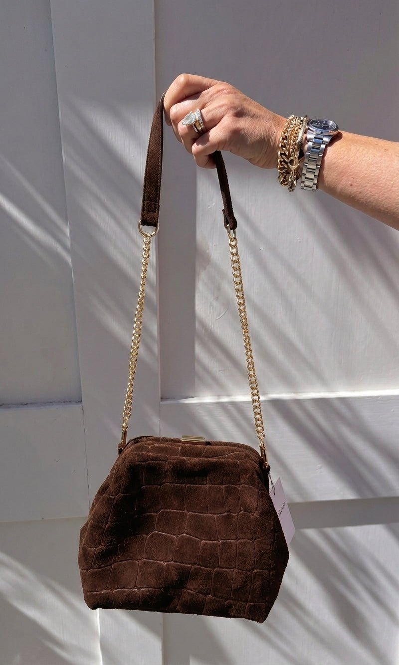 Kate Chocolate Brown Bag - Lily's Boutique