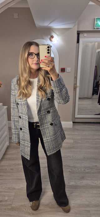 Beatrice Blue tweed Blazer