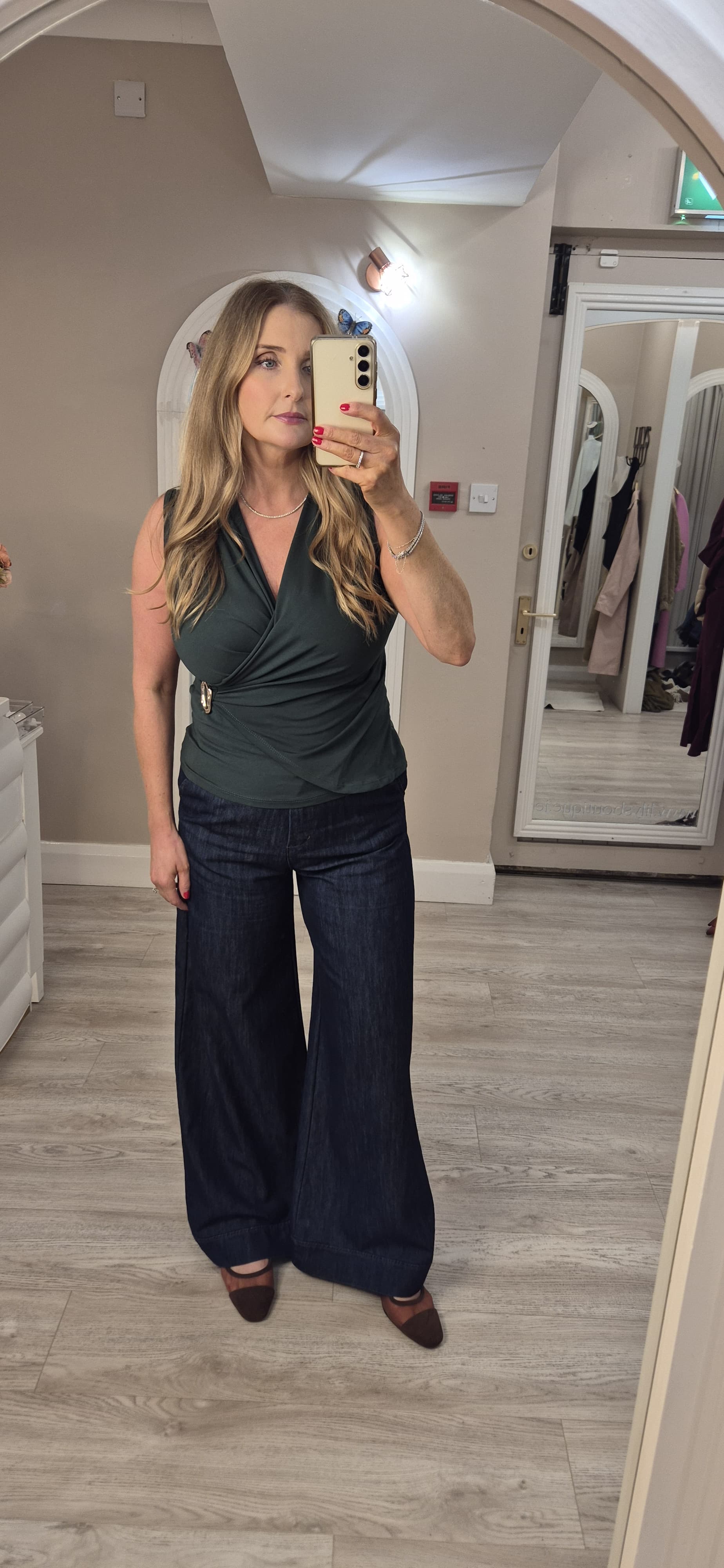 Harriet Top Green