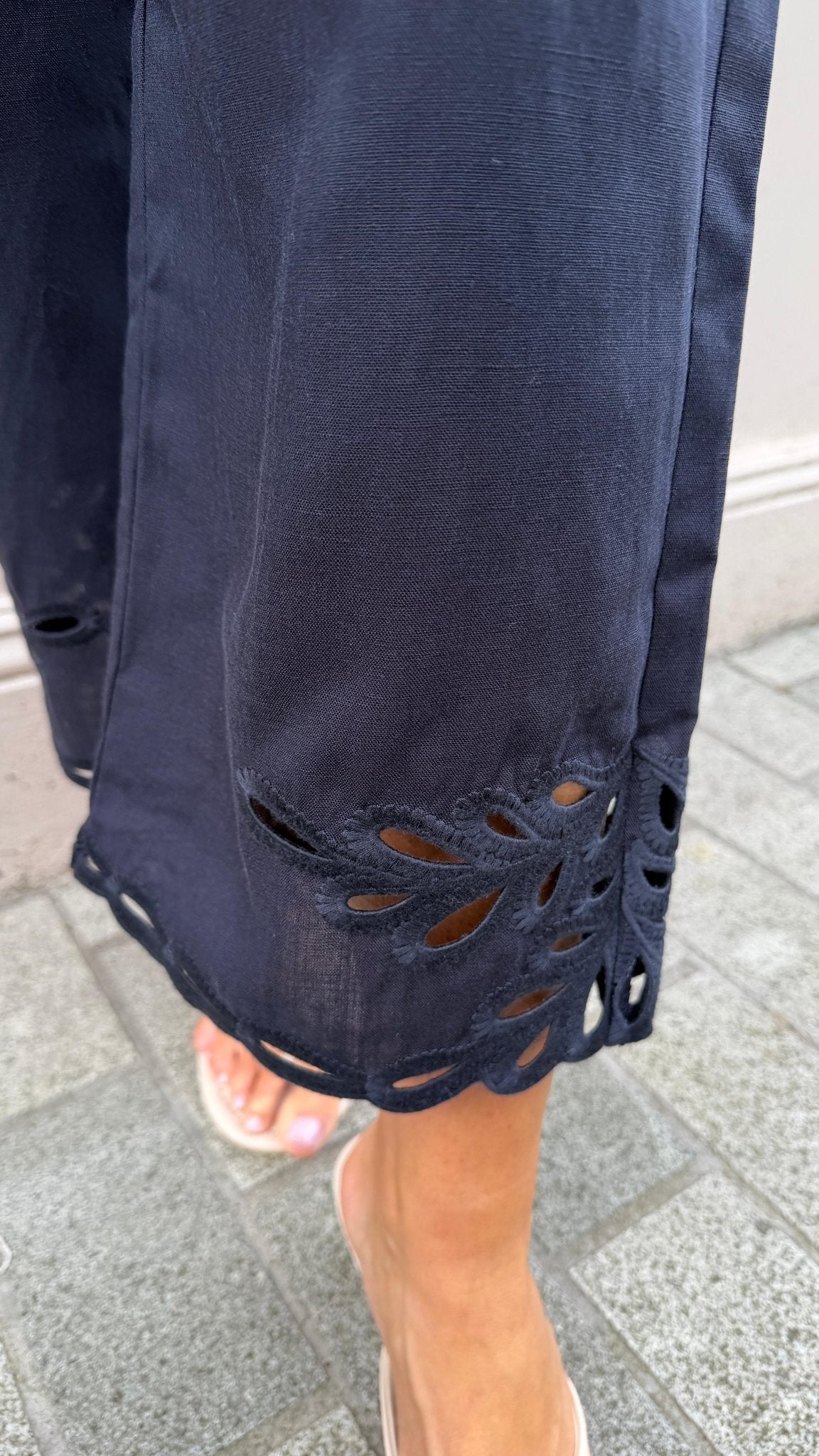 Lilian Navy Trousers - Lily's Boutique