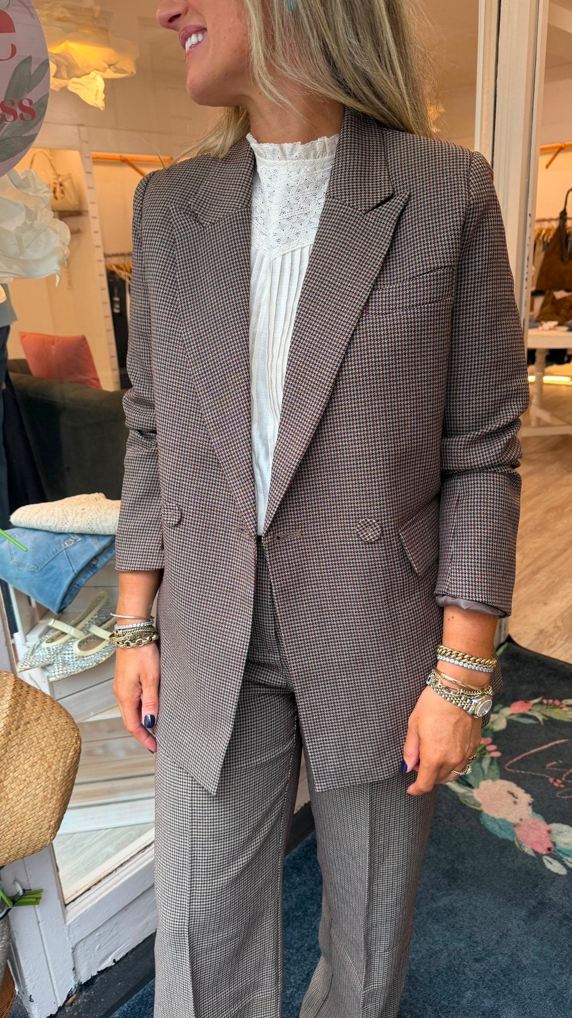 Angie Taupe Blazer - Lily's Boutique