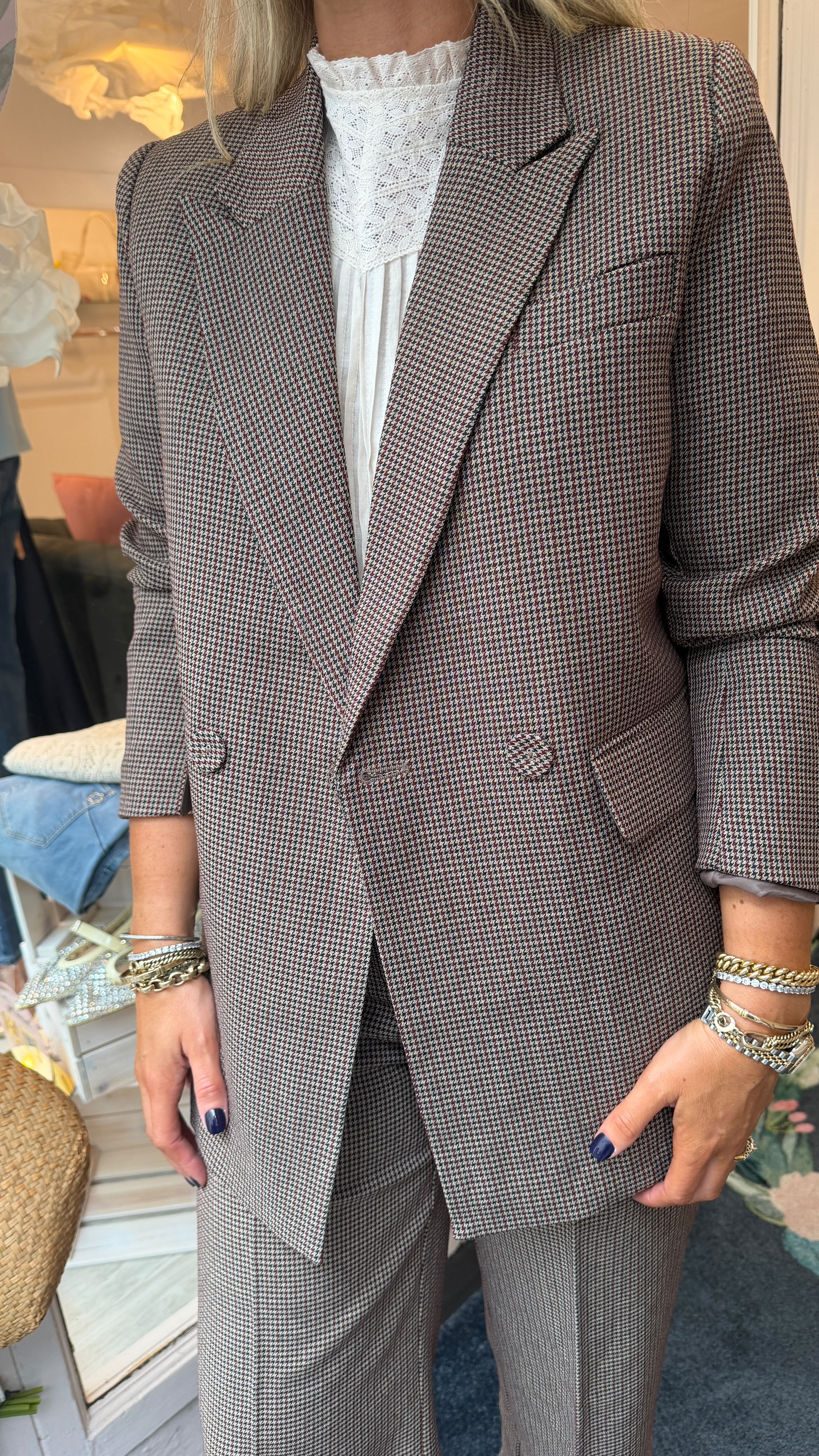 Angie Taupe Blazer