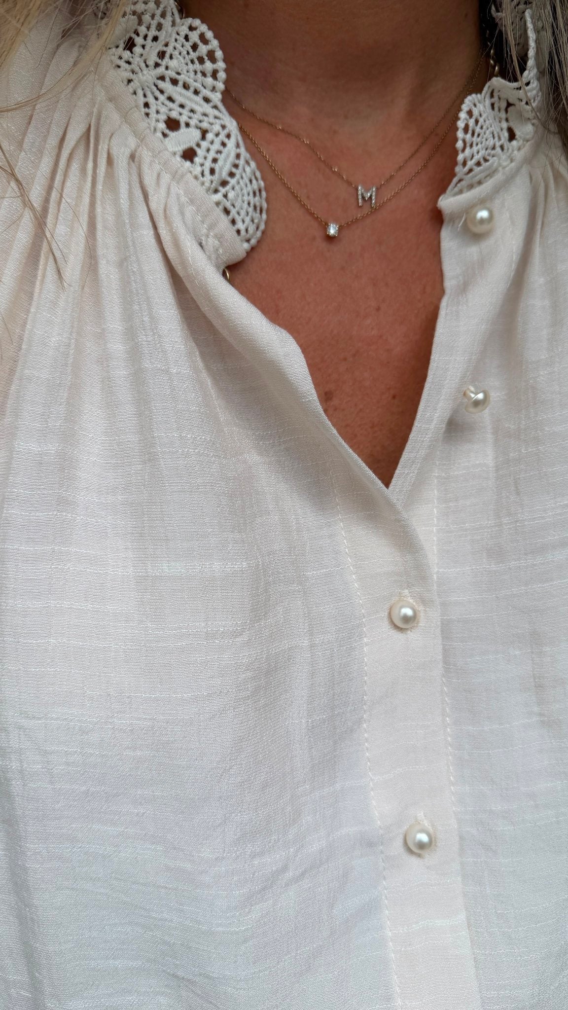 Sophia White Top - Lily's Boutique