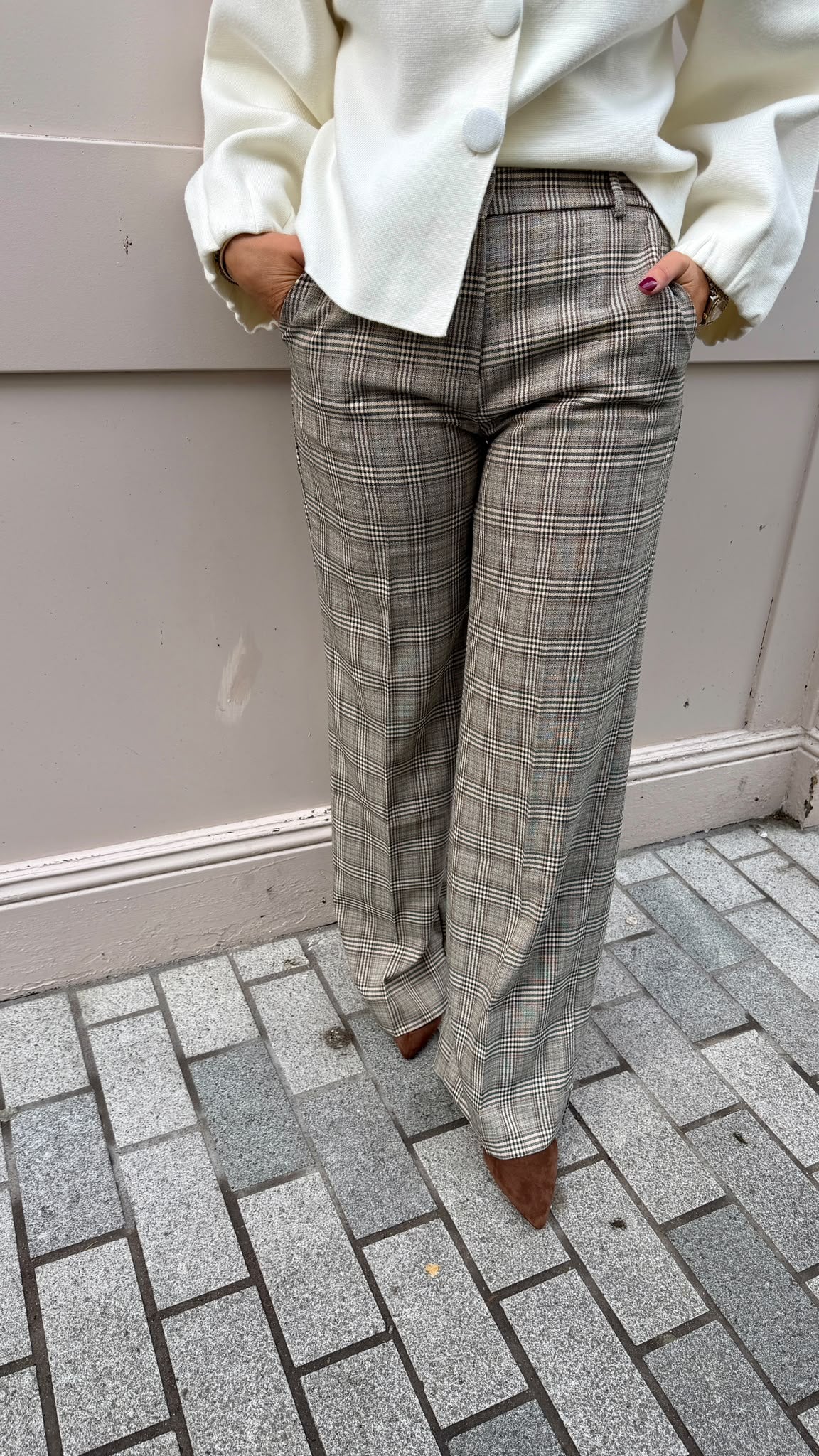 Carla Plaid Trousers