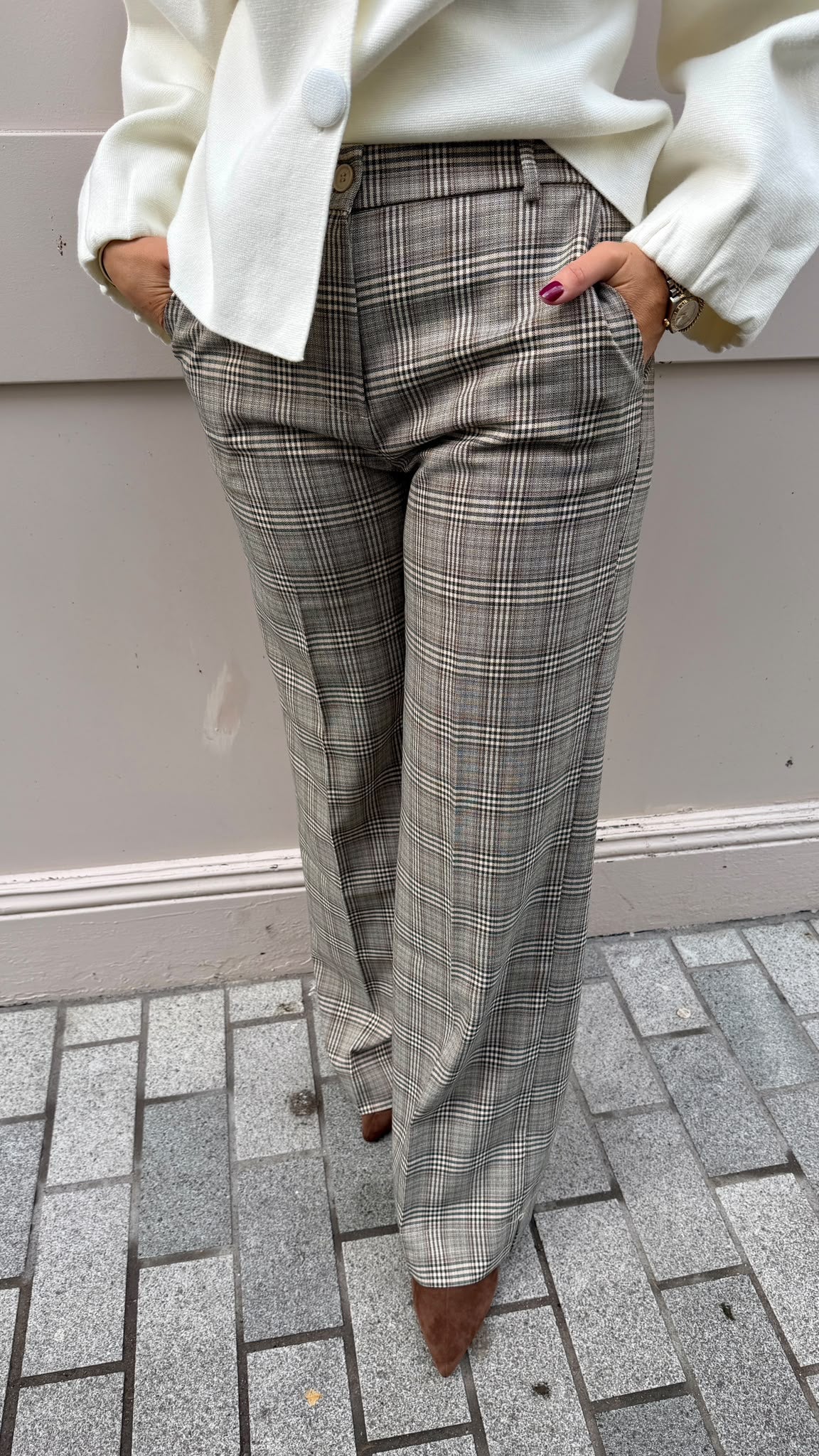 Carla Plaid Trousers