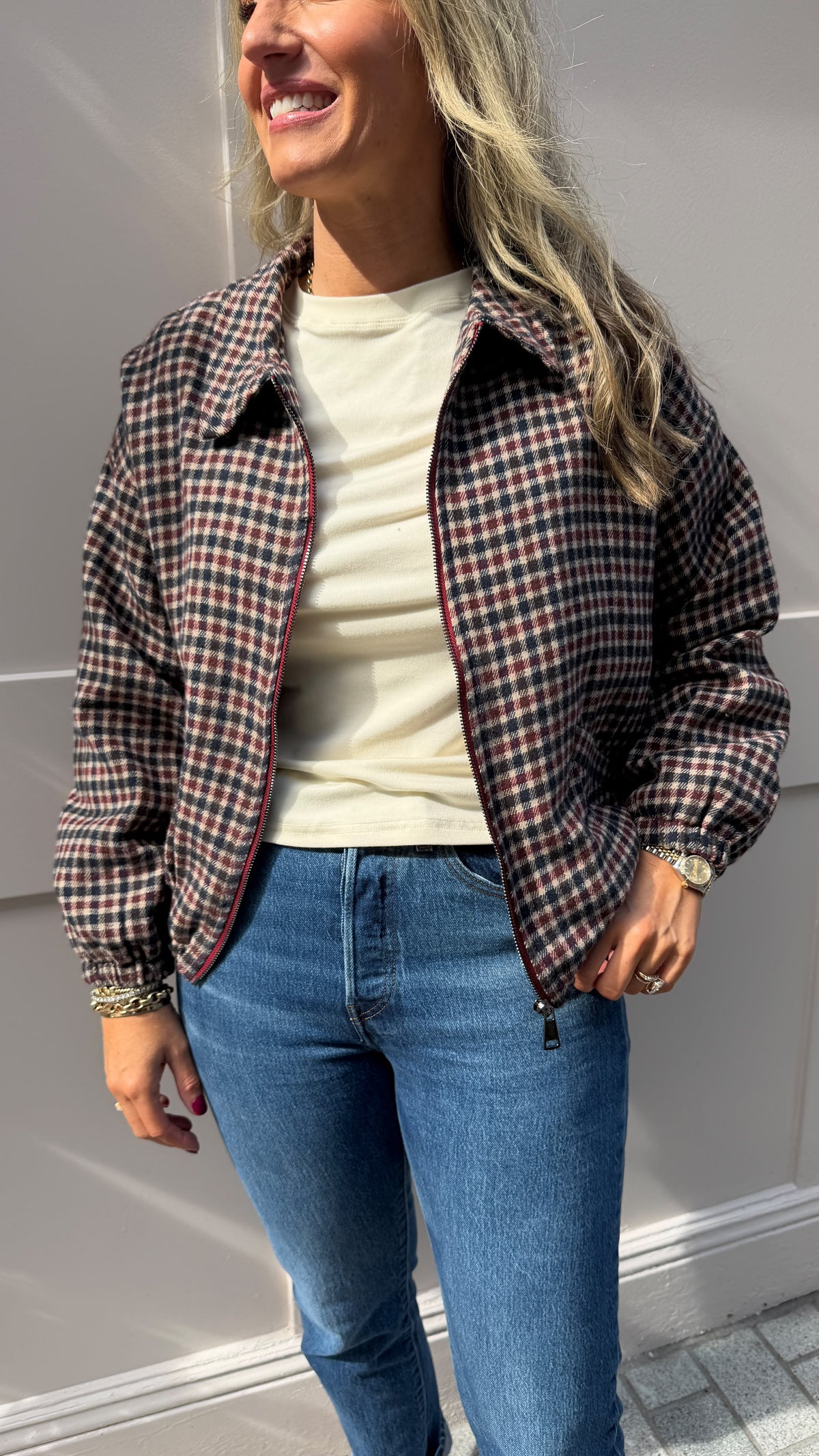 Tara Burgundy Jacket