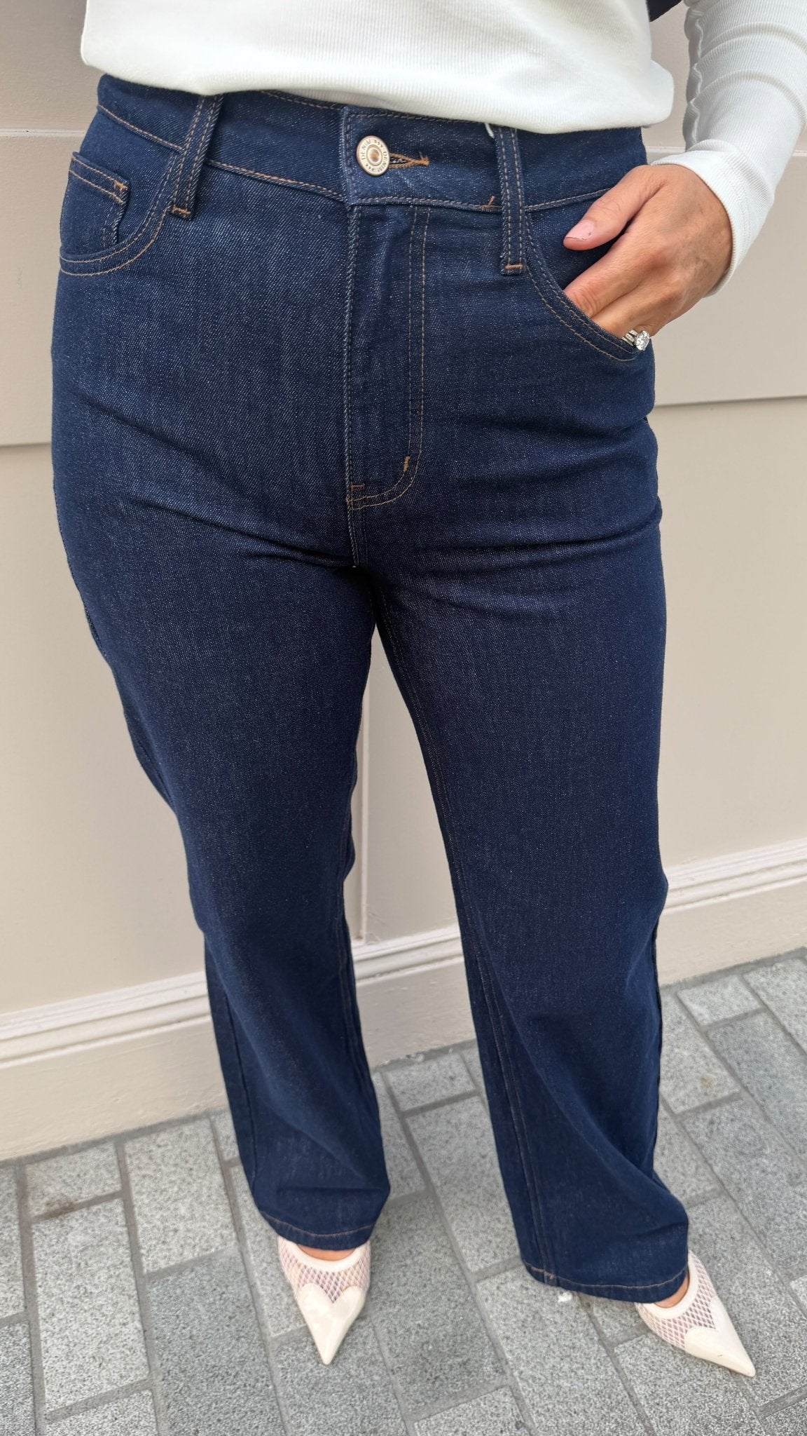 Lena Straight Leg Blue by Lily's - Lily's Boutique