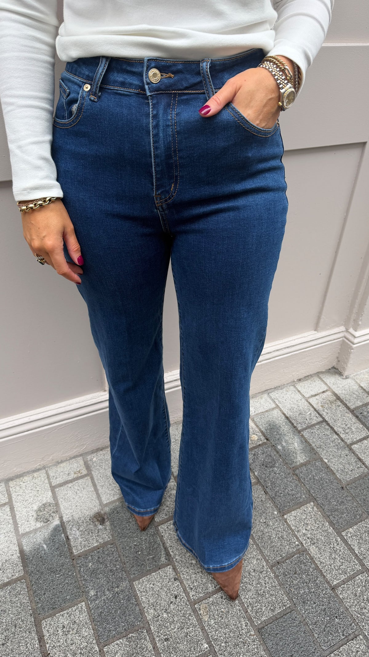 Cilla Blue Straight leg Jeans