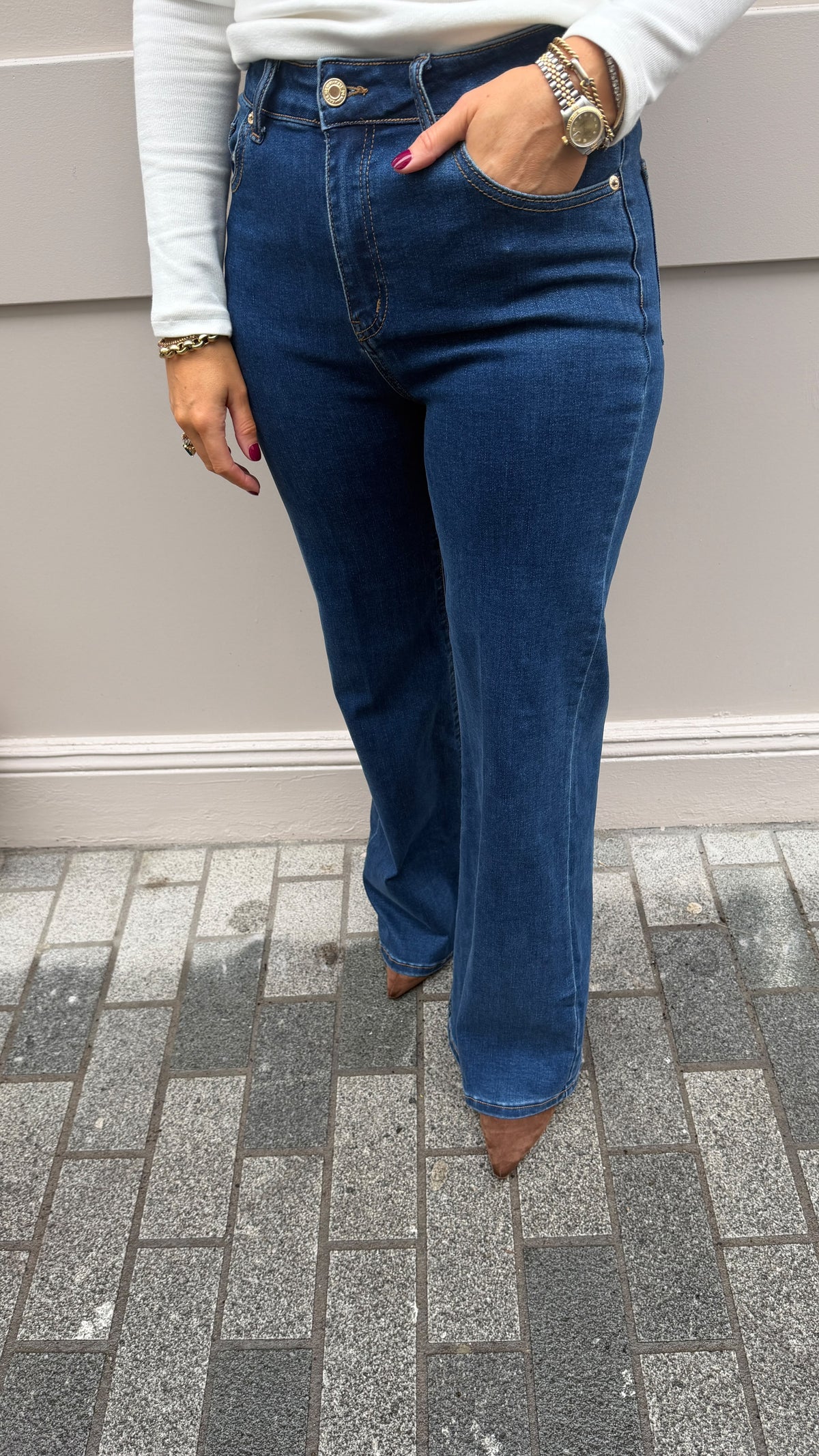 Cilla Blue Straight leg Jeans