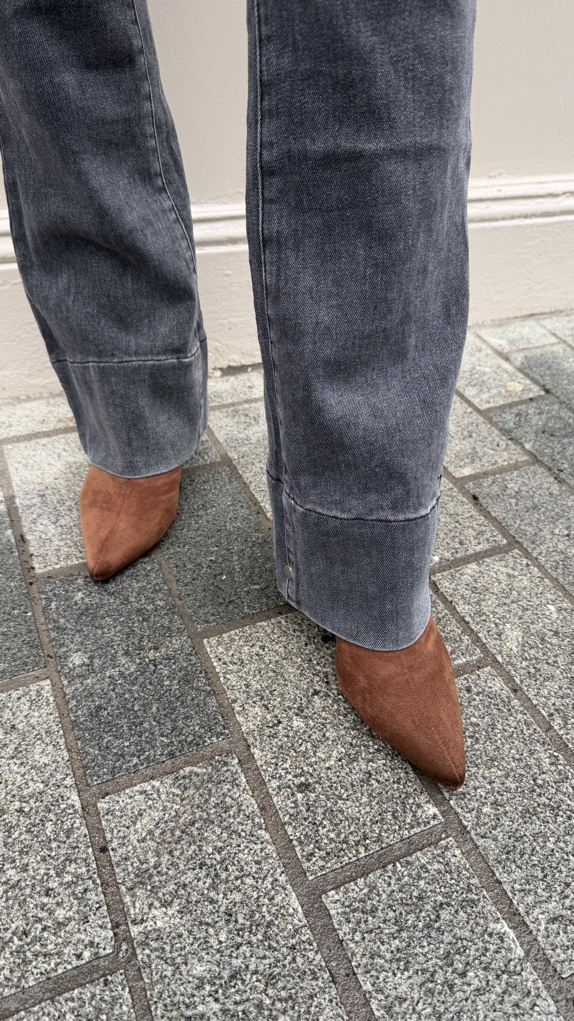 Beth Grey Boot Cut Jeans - Lily's Boutique