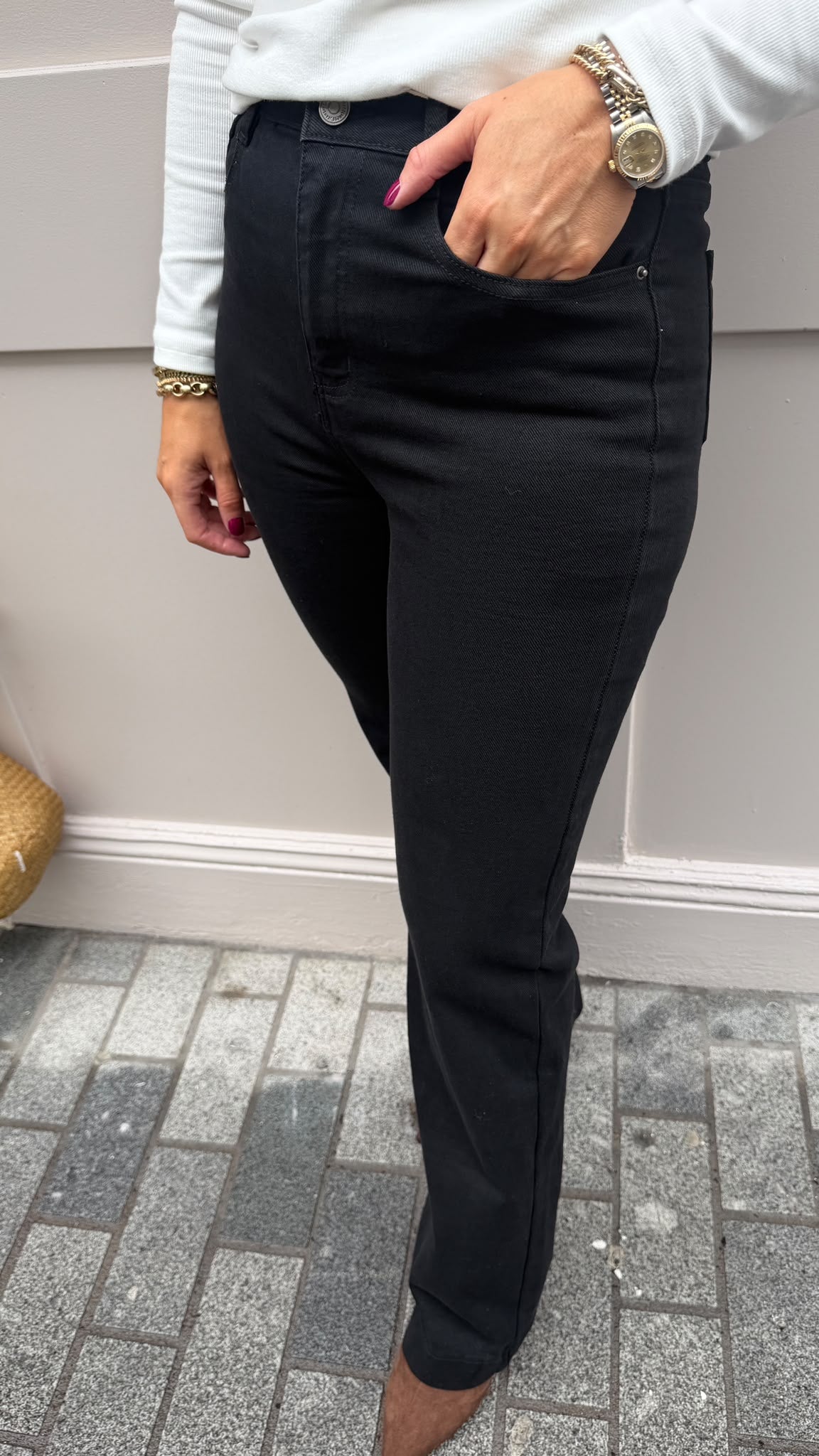 Jenny Black Straight leg Jeans