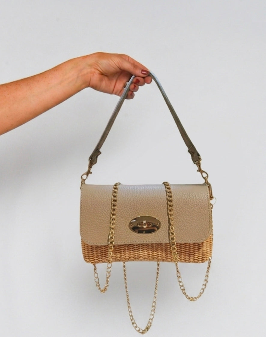 Nadia Crossbody Bag (Taupe)