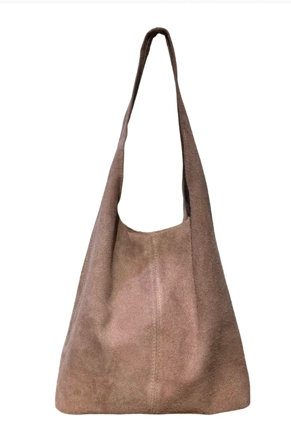 Lucy Suede Bag beige