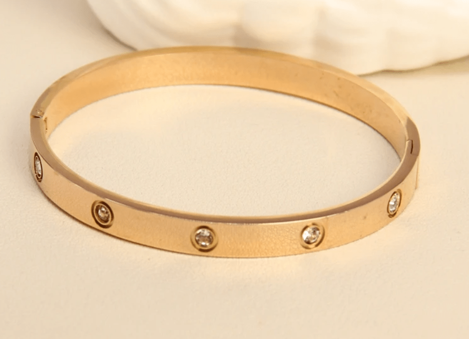 Fay Champagne Bangle - Lily's Boutique