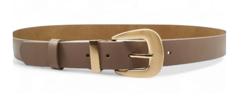Ellie Red Leather Belt - Lily's Boutique