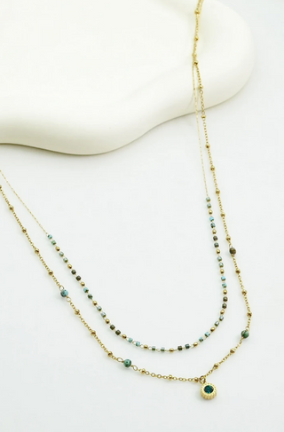 Cleo Necklace Green
