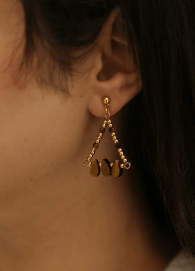 Abbie Brown Earrings - Lily's Boutique