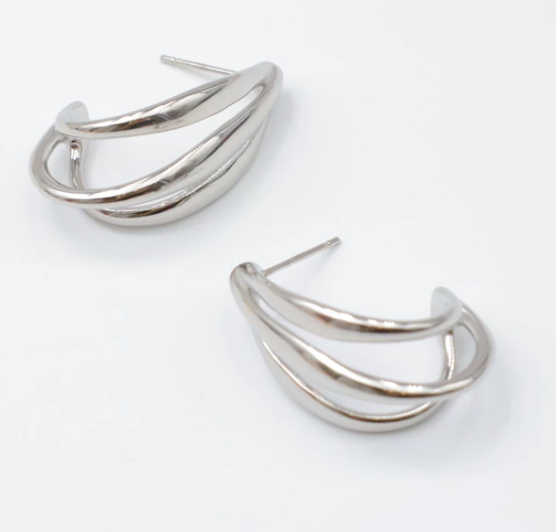 Tara Earrings Silver - Lily's Boutique