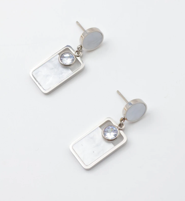 Sally Silver Earrings - Lily's Boutique