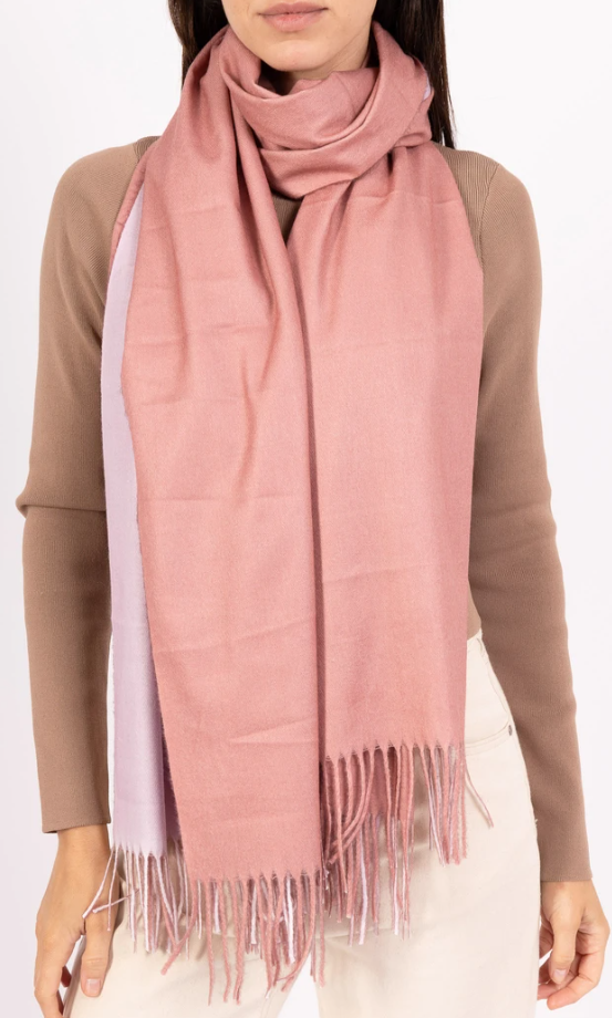 Saskia Cashmere/Wool Scarf Lilac