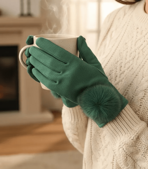 Green Gloves - Lily's Boutique