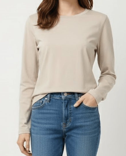 Eden Beige T shirt - Lily's Boutique
