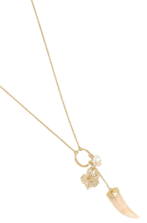 Long Freshwater Gold Necklace - Lily's Boutique