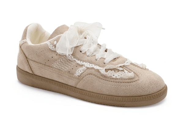 Paula Beige Trainers - Lily's Boutique