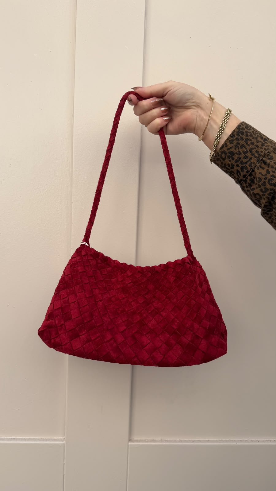 Rosa Red Shoulder Bag - Lily's Boutique