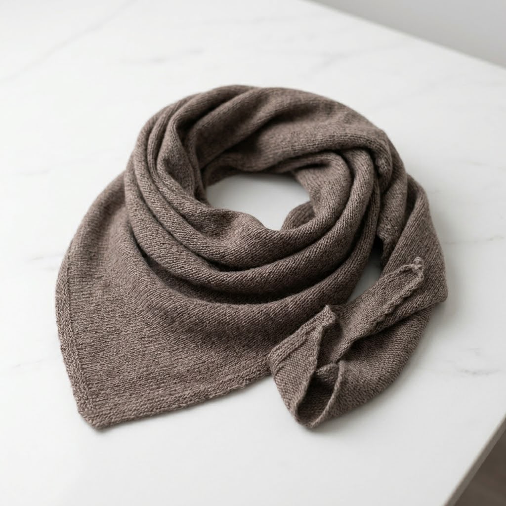 Helena Neck Wool Scarf (Taupe)