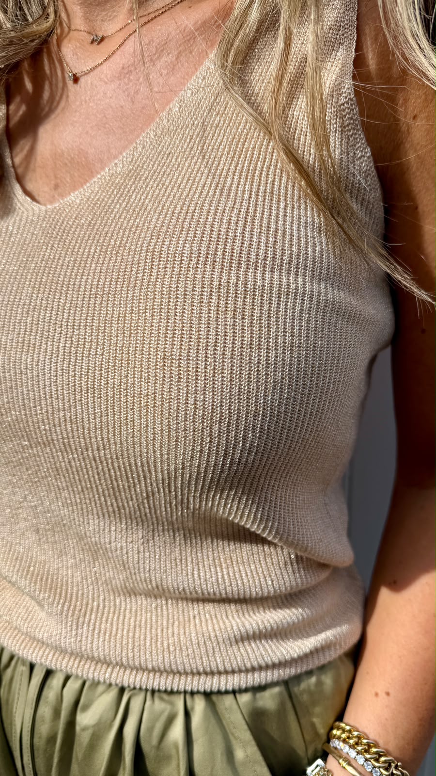 Phoebe Gold Cami