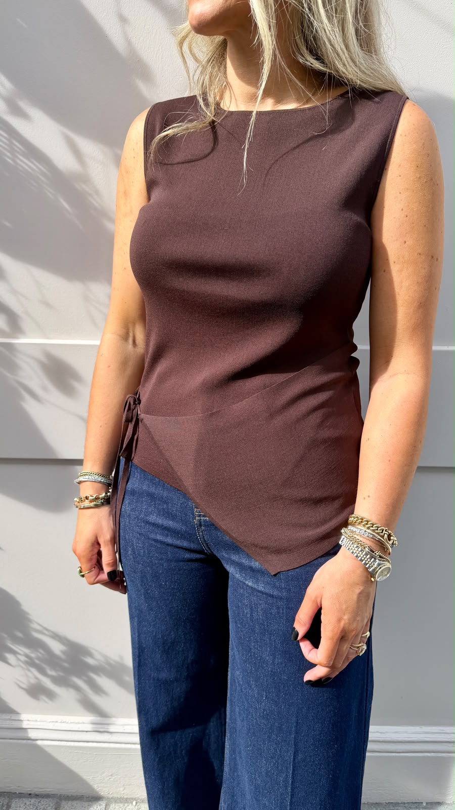 Zelda Brown Top