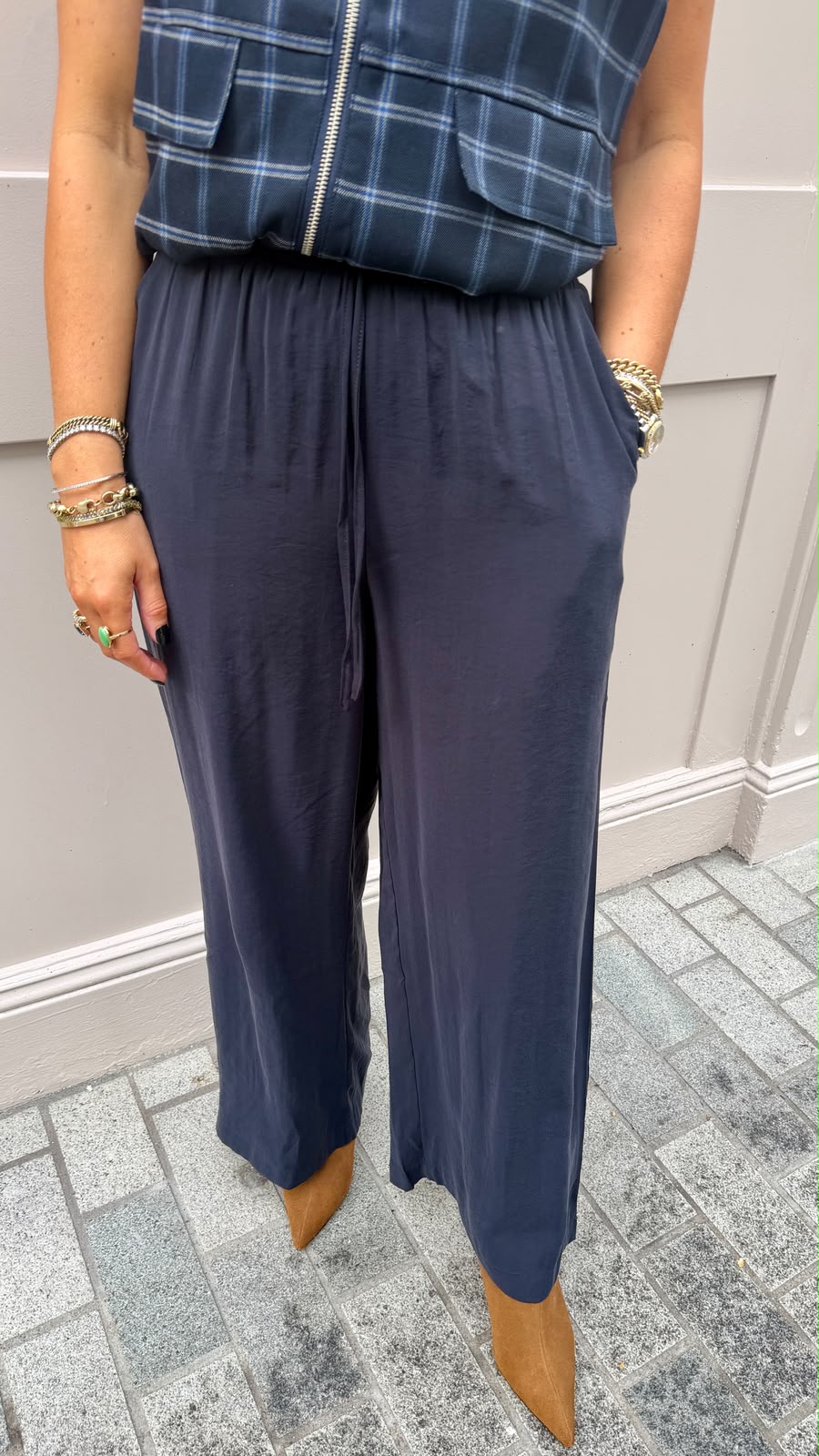 Callie Navy Trousers