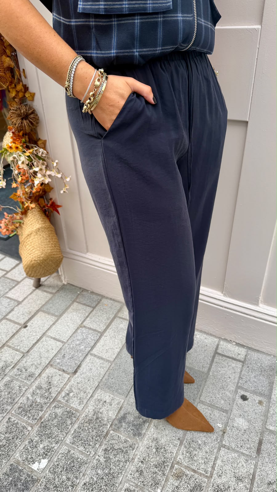 Callie Navy Trousers
