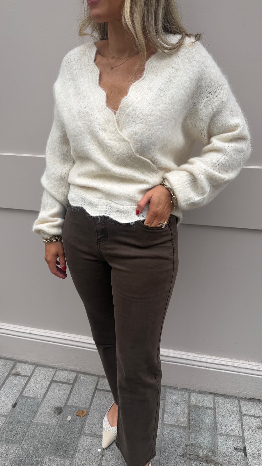 Kyla Wrap Jumper - Lily's Boutique