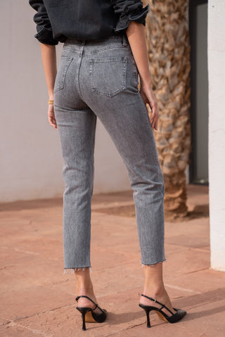 Cora Grey Wash Cropped Jeans