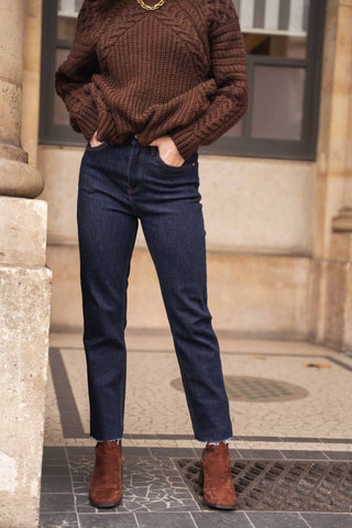 Cora Dark Wash Cropped Jeans