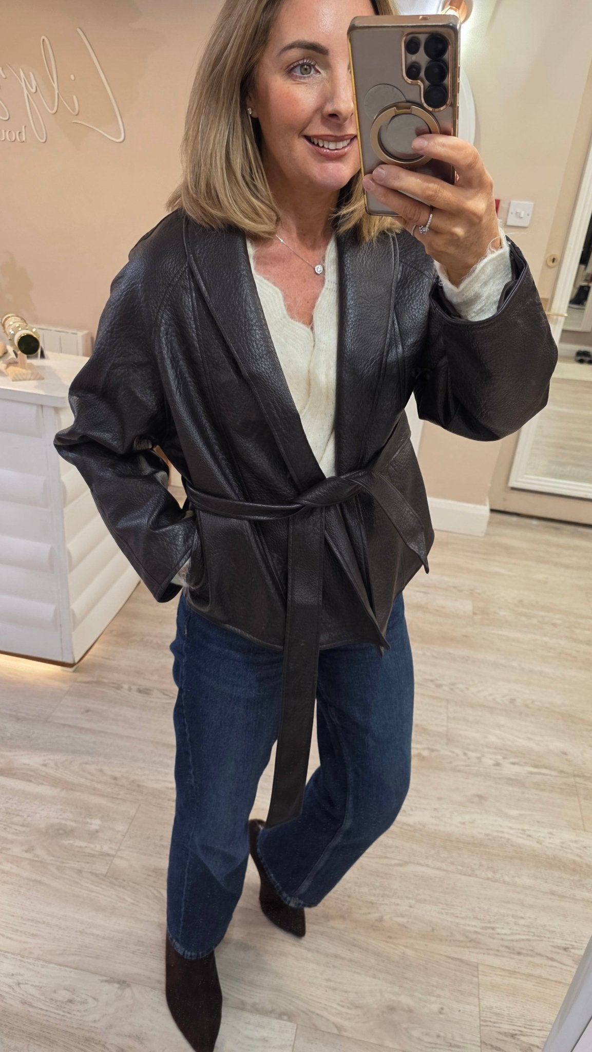 Elise Wrap Jacket - Lily's Boutique